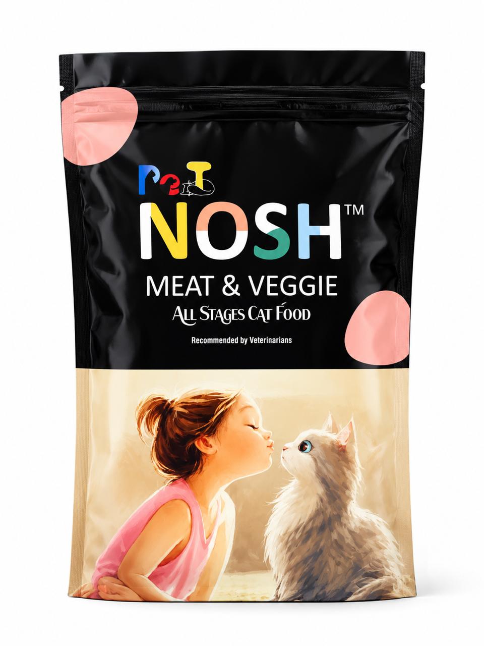 Pet Nosh Meat & Veggie Cat Food - All Stages